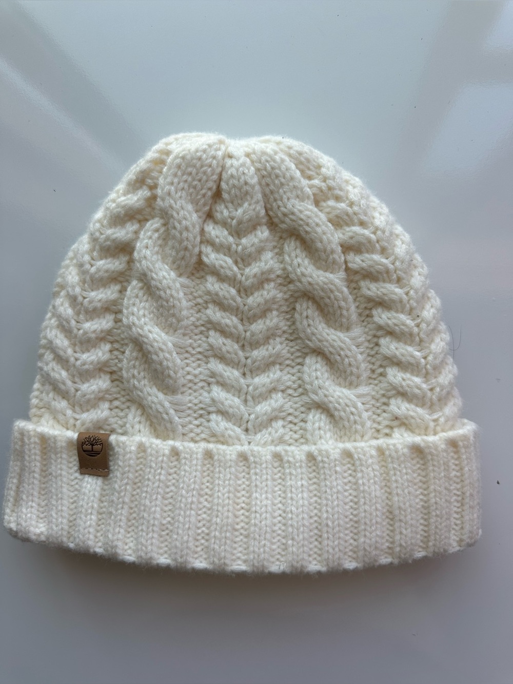 Timberland‎ Cream Cable Knit Cuff Beanie